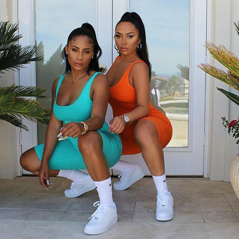 Sexy Summer Sleeveless O Neck Women Romper Bodycon Plain Playsuit Casual Streetwear Sportwear Clothes, Black;white
Sexy Summer Sleeveless O Neck Women Romper Bodycon Plain Playsuit Casual Streetwear Sportwear Clothes, Black;white