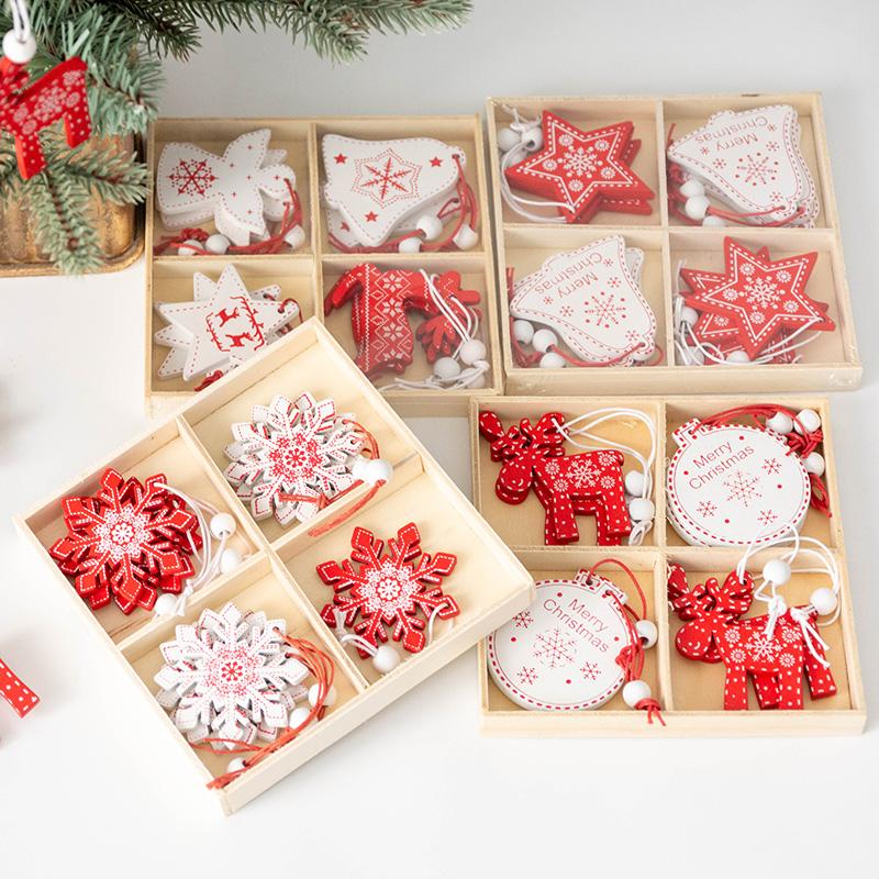 Christmas Decorations Nordic Wooden Pendant Snowflake Five-pointed Star Elk Tree Decoration
Christmas Decorations Nordic Wooden Pendant Snowflake Five-pointed Star Elk Tree Decoration