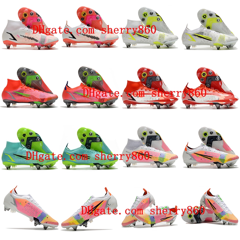 2021 Men Soccer Shoes Mercurial Superfly VIII Elite SG PRO Anti Clog Cleats Sneaker Football Boots Ronaldo CR7 Futsal Comfortable Training, As picture 10
2021 Men Soccer Shoes Mercurial Superfly VIII Elite SG PRO Anti Clog Cleats Sneaker Football Boots Ronaldo CR7 Futsal Comfortable Training, As picture 10