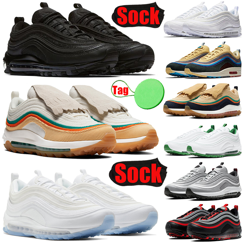 97 sean wotherspoon 97s mens womens running shoes Triple Black White Ice MSCHF x INRI Jesus Celestial Gold Lucky and Good Satan men trainers sports sneakers, #1 triple black
97 sean wotherspoon 97s mens womens running shoes Triple Black White Ice MSCHF x INRI Jesus Celestial Gold Lucky and Good Satan men trainers sports sneakers, #1 triple black