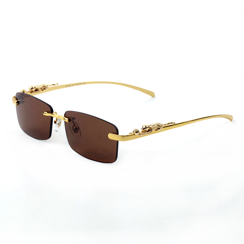 Fashion Designer carti luxury Cool sunglasses Luxury designer Women Men trendy Leopard head Metal cratch proof Rimless radiation protection plate frame simple
Fashion Designer carti luxury Cool sunglasses Luxury designer Women Men trendy Leopard head Metal cratch proof Rimless radiation protection plate frame simple