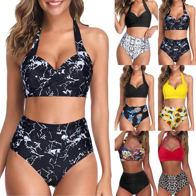 Women' Swimwear 2021 Suit Vintage Swimsuit Two Piece Retro Halter Ruched High Waist Print Bikini Set Beachwear Bathing, Ye
Women' Swimwear 2021 Suit Vintage Swimsuit Two Piece Retro Halter Ruched High Waist Print Bikini Set Beachwear Bathing, Ye