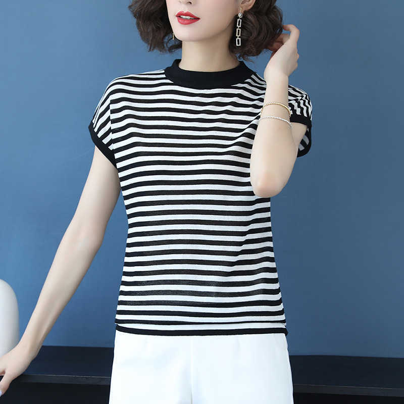 Oversized Basic O-neck Solid Thin Summer Pullover Women Female Knitted Ribbed Sweater Slim Short Sleeve Bodycon Sweater 210604, Stripe
Oversized Basic O-neck Solid Thin Summer Pullover Women Female Knitted Ribbed Sweater Slim Short Sleeve Bodycon Sweater 210604, Stripe