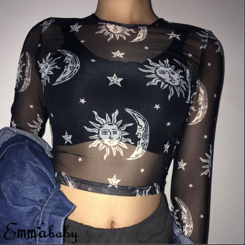 womens t shirts women harajuku mesh net see through shirt transparent sun moon star print basic crop clubwear, White
womens t shirts women harajuku mesh net see through shirt transparent sun moon star print basic crop clubwear, White