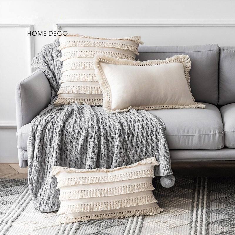 Cushion/Decorative Pillow Handmade Bohemian Solid Color Cotton Linen Cushion Cover Tassel Square Round Rectangle Pillowcase Fringe, D 50x30cm
Cushion/Decorative Pillow Handmade Bohemian Solid Color Cotton Linen Cushion Cover Tassel Square Round Rectangle Pillowcase Fringe, D 50x30cm