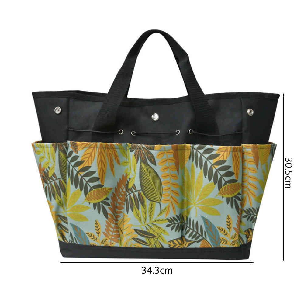 Garden Tool Bag Multifunctional Portable Wall Hanging Oxford Gardening Tool Organizer Handheld Pocket Outdoor Indoor Storage Bag