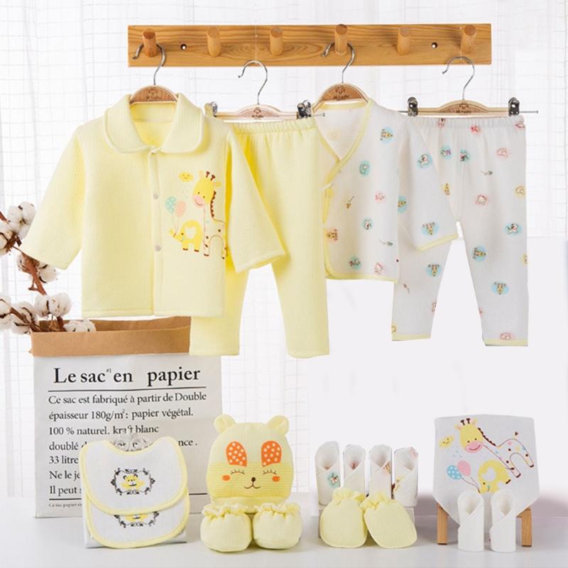 Born Infant Clothes Set 100% Cotton Autumn Winter Warm Baby Girl Boy Suit Clothing Hat Bib Fit Shower Gift 18Pcs Sets, Pink
Born Infant Clothes Set 100% Cotton Autumn Winter Warm Baby Girl Boy Suit Clothing Hat Bib Fit Shower Gift 18Pcs Sets, Pink
