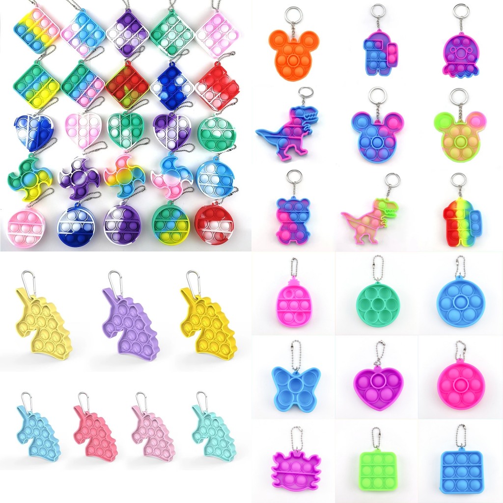 Fidget Toy Sensory Jewelry key chains Push Bubble Cartoon simple dimple toys keychain stress reliever
Fidget Toy Sensory Jewelry key chains Push Bubble Cartoon simple dimple toys keychain stress reliever