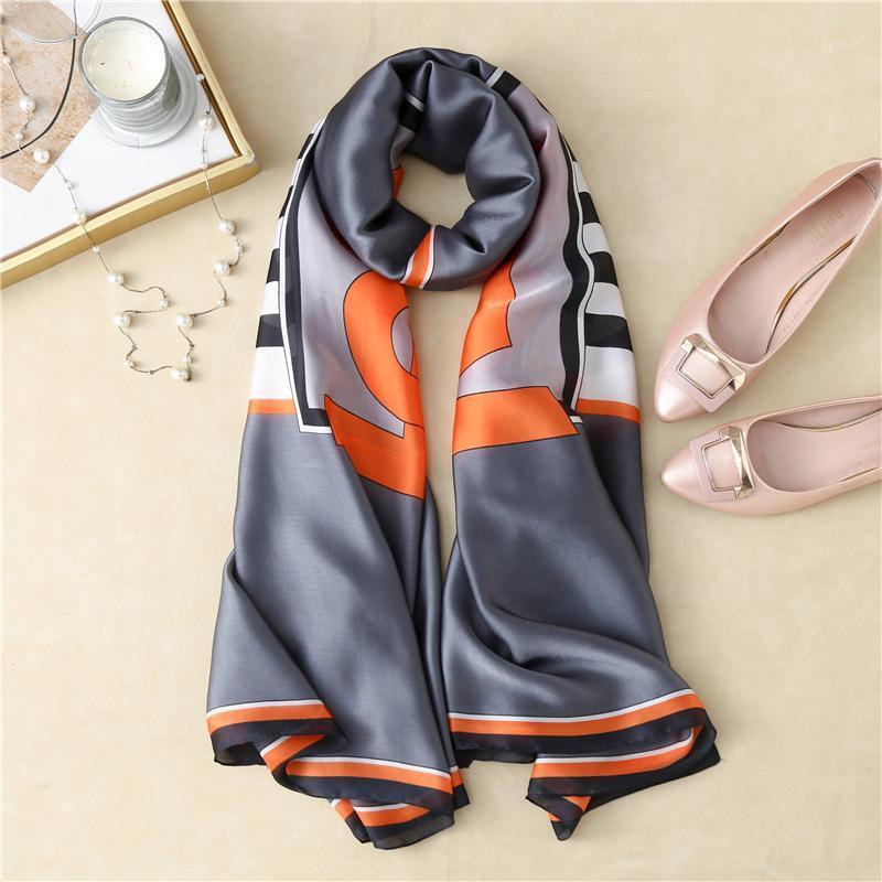 Scarves 2021 Spring Autumn Imitation Silk Polyester Shawl Fashion Elegant Letter Stripe Printing Travel Seaside Sunscreen Thin Scarf, Blue;gray
Scarves 2021 Spring Autumn Imitation Silk Polyester Shawl Fashion Elegant Letter Stripe Printing Travel Seaside Sunscreen Thin Scarf, Blue;gray