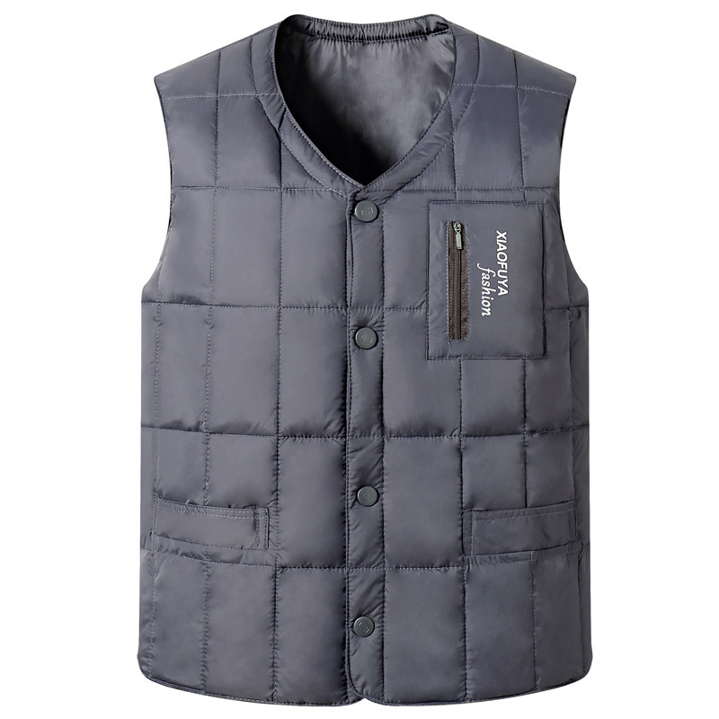 Men's Sleeveless Jacket White Duck Down Autumn Winter Lightweight Waistcoat Male Fashion Casual Puffer Vest Men Vest Coat 210518
