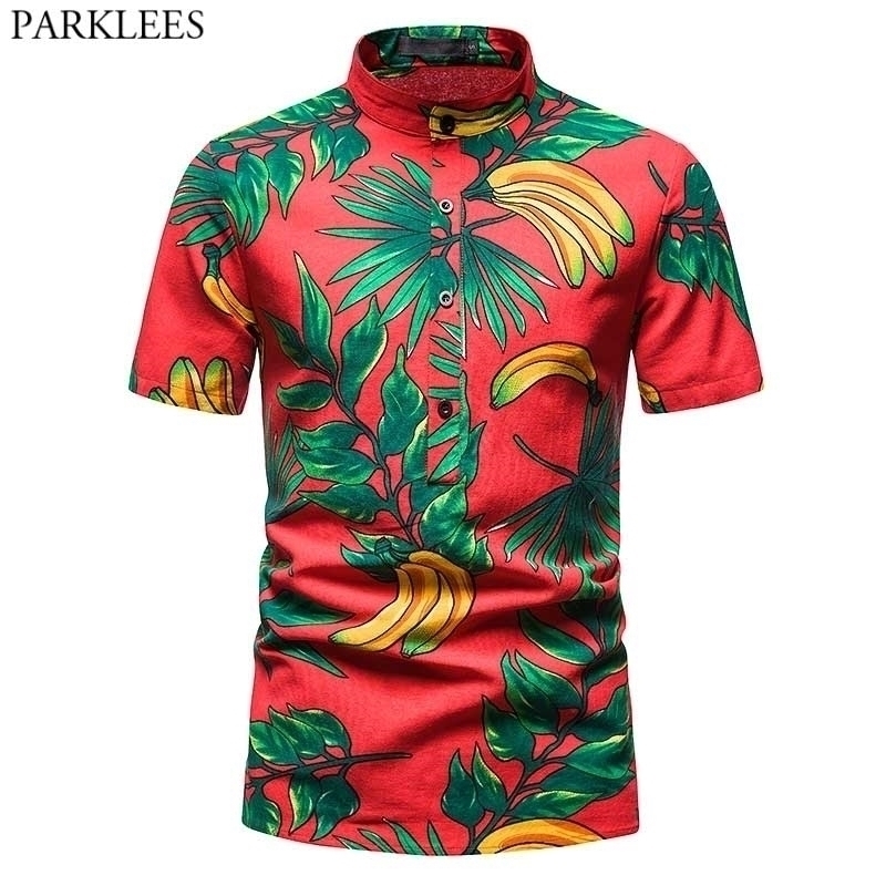 Fashion Banana Print Hawaiian Shirt Men Short Sleeve Baggy Cotton Linen Beach Shirts Mens Stand Collar Button Top Shirt Chemise 210522, Pattern 11
Fashion Banana Print Hawaiian Shirt Men Short Sleeve Baggy Cotton Linen Beach Shirts Mens Stand Collar Button Top Shirt Chemise 210522, Pattern 11