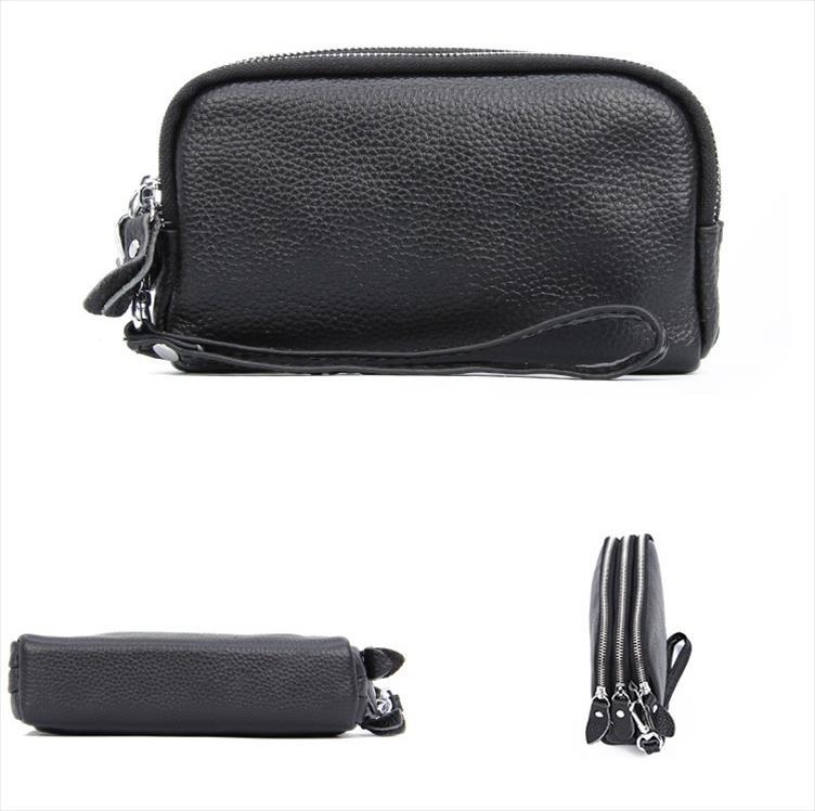 women long wallet genuine leather 3 layer zipper purse bag large capacity wristlet clutch wallets phone money purses, Red;black
women long wallet genuine leather 3 layer zipper purse bag large capacity wristlet clutch wallets phone money purses, Red;black