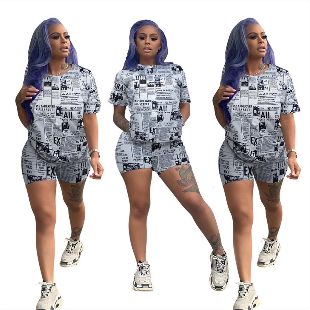 newspaper print summer 2 womens tracksuits piece set o neck short sleeve and skinny shorts suit tracksuit outfit summeml040, Gray
newspaper print summer 2 womens tracksuits piece set o neck short sleeve and skinny shorts suit tracksuit outfit summeml040, Gray