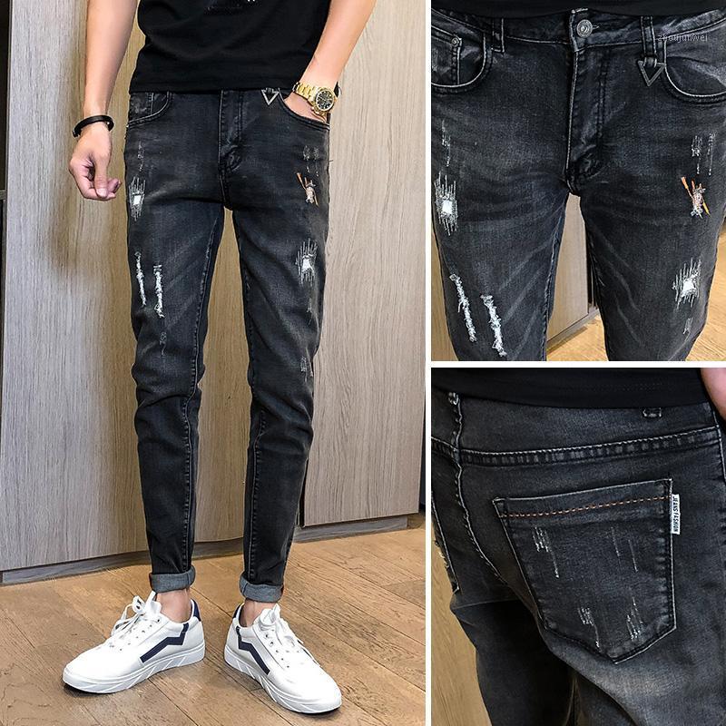 Spring High Quality Slim Simple Jeans Trend Fashion Personality Men's Casual 175, Black
Spring High Quality Slim Simple Jeans Trend Fashion Personality Men's Casual 175, Black