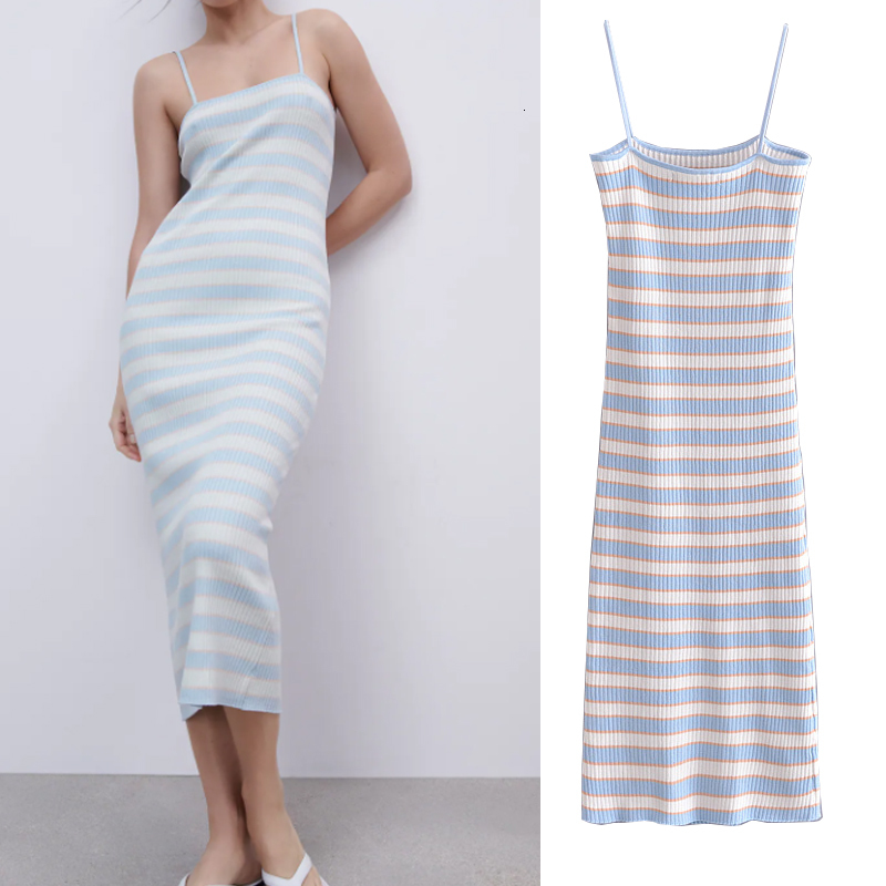 Casual Dresses 2021 Spring summer Fashion Women Stripe print knitting Sling midi dress party waist Slim Camisole DTDA, Purple
Casual Dresses 2021 Spring summer Fashion Women Stripe print knitting Sling midi dress party waist Slim Camisole DTDA, Purple