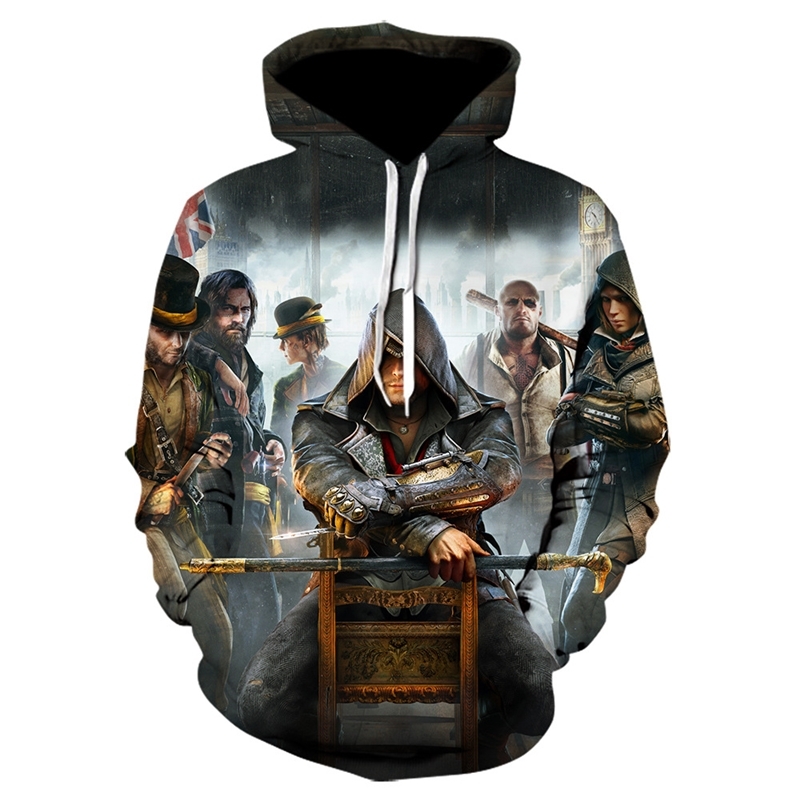 Autumn / winter 2019 new 3D printed Hoodie assassin creed casual Sweatshirt popular game sweater, Black
Autumn / winter 2019 new 3D printed Hoodie assassin creed casual Sweatshirt popular game sweater, Black