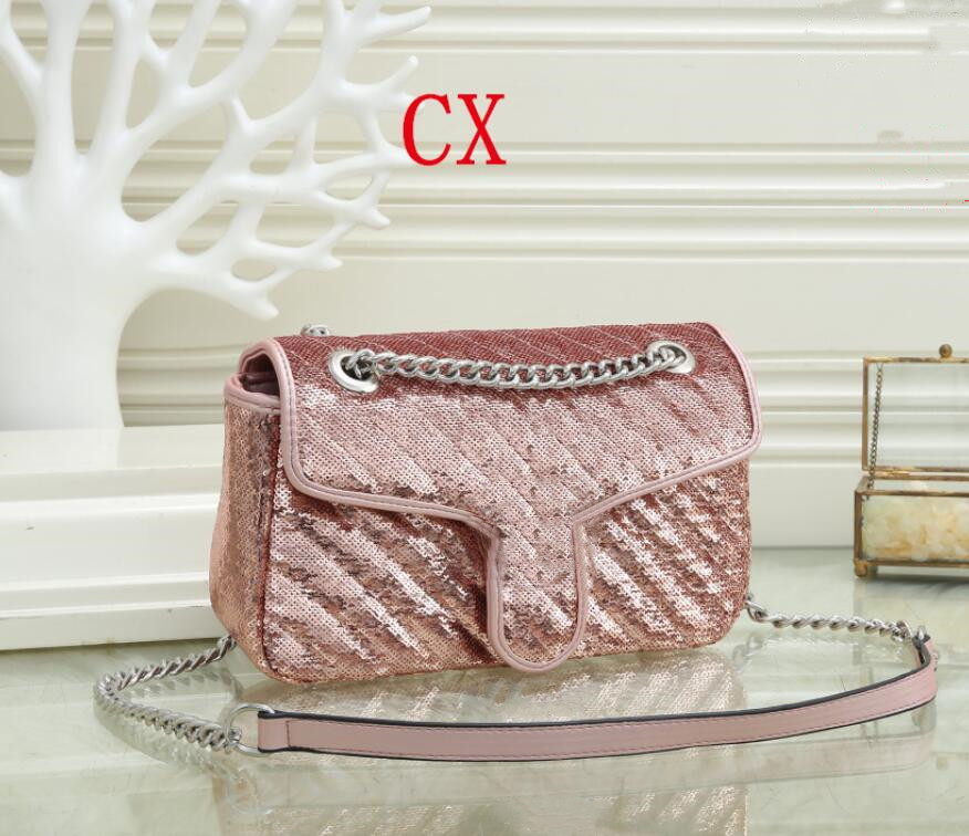 Top quality color sequins Classic Leather crossbody bag gold silver chain hot sell new women handbags shoulder bags tote messenger 26*7*12cm 1732#, Black
Top quality color sequins Classic Leather crossbody bag gold silver chain hot sell new women handbags shoulder bags tote messenger 26*7*12cm 1732#, Black