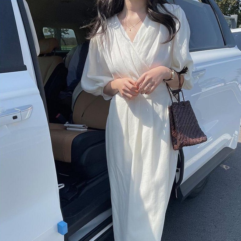 Plus Size Summer Shirt Dress Evening Female Vintage Party Oversize Long Sleeve Beach Women es Robe Vestido Prom 210423