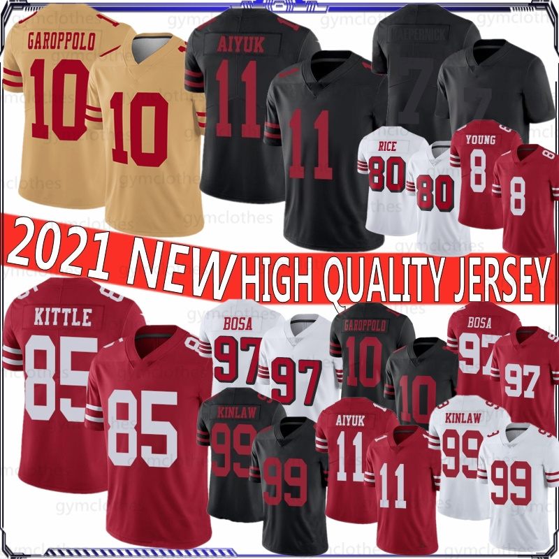 Jimmy 10 Garoppolo 2021 Football jersey Ford George 85 Kittle Nick 97 Bosa Javon 99 Kinlaw 7 Kaepernick 8 Young 11 Brandon Aiyuk Richard Sherman Foster, 49er
Jimmy 10 Garoppolo 2021 Football jersey Ford George 85 Kittle Nick 97 Bosa Javon 99 Kinlaw 7 Kaepernick 8 Young 11 Brandon Aiyuk Richard Sherman Foster, 49er
