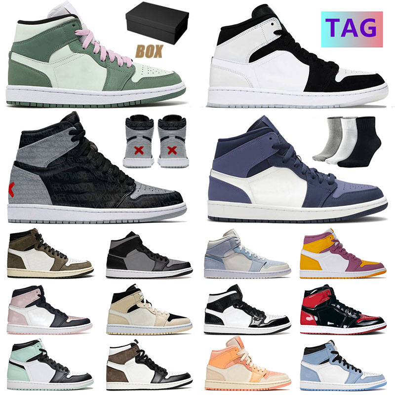 Jumpman 1 1s Mens Womens Basketball Shoes Brotherhood High OG NRG Igloo Diamond Dark Mocha Cactus Jack Bred Patent Mid Dutch Green Designer Sports Sneakers Trainers, # 36-45
Jumpman 1 1s Mens Womens Basketball Shoes Brotherhood High OG NRG Igloo Diamond Dark Mocha Cactus Jack Bred Patent Mid Dutch Green Designer Sports Sneakers Trainers, # 36-45