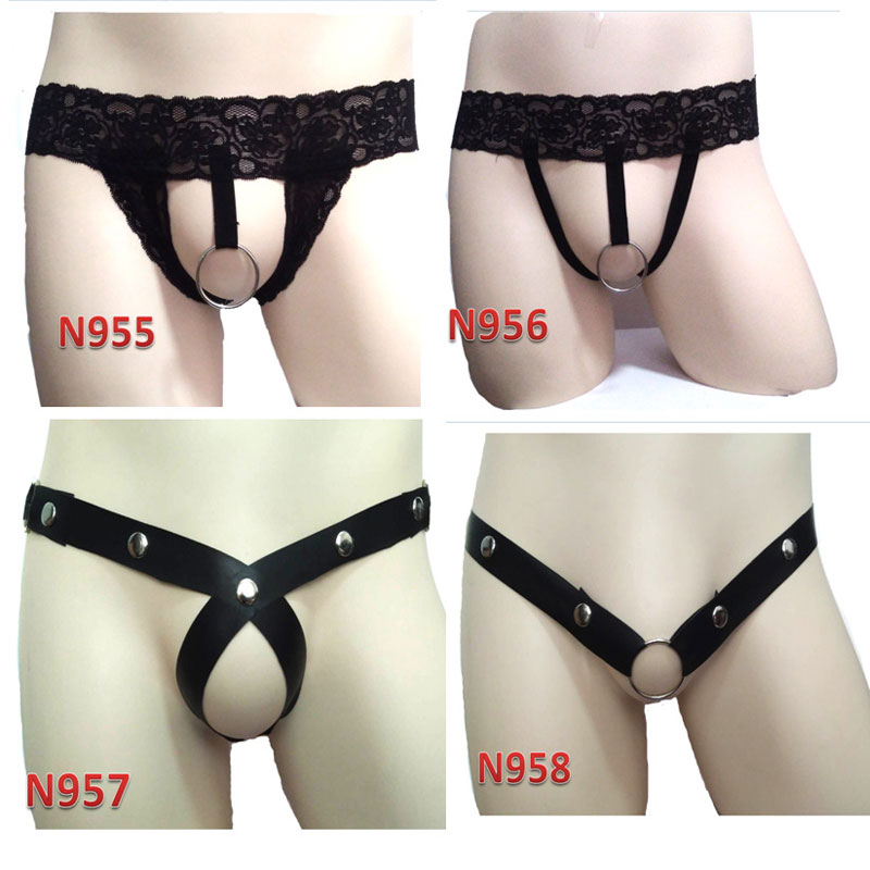Sexy Men Lace Cock Ring Hollow Out G-string Sexy Bikini Underwear Underpants with O-Ring Gay Panties Wear T back F4
Sexy Men Lace Cock Ring Hollow Out G-string Sexy Bikini Underwear Underpants with O-Ring Gay Panties Wear T back F4