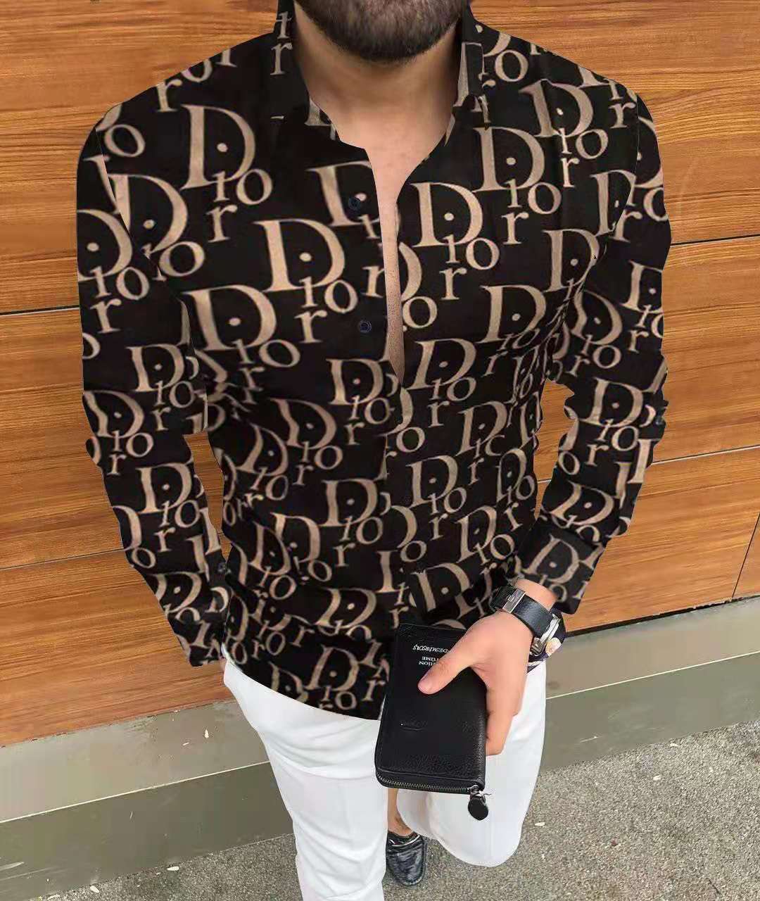 Autumn Mens Shirt Hawaiian Casual Printing Letter Slim Long street fashion Sleeve Turn-Down Collar Button Shirts Brand -3XL, Black and white
Autumn Mens Shirt Hawaiian Casual Printing Letter Slim Long street fashion Sleeve Turn-Down Collar Button Shirts Brand -3XL, Black and white
