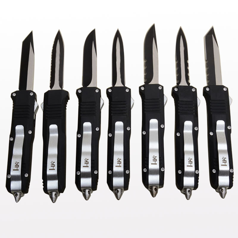 Knife 7 Styles BENCHMADE Mini HK Automatic knives 440 stainless steel blade Infidel Double action Pocket knife with nylon sheath and retail box{category}
Knife 7 Styles BENCHMADE Mini HK Automatic knives 440 stainless steel blade Infidel Double action Pocket knife with nylon sheath and retail box{category}