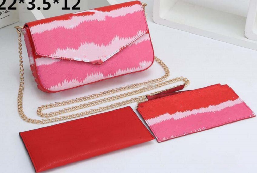 2021 luxurys Designer handbag fashion women purse chain bag three-piece flower ladies PVC leather classic wallet card, Blue
2021 luxurys Designer handbag fashion women purse chain bag three-piece flower ladies PVC leather classic wallet card, Blue
