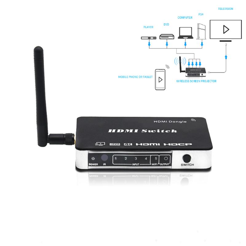 Audio Cables & Connectors Wireless Display Receiver 1080P HD Screen Mirroring Dongle With 4K Switch
