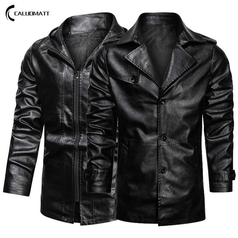 Men's PU Leather Jackets Long Style Hooded Bomber Jacket Leather for Male Fashion Slim Thin Clothes Mens Overcoat 211018, Nmgp30 black
Men's PU Leather Jackets Long Style Hooded Bomber Jacket Leather for Male Fashion Slim Thin Clothes Mens Overcoat 211018, Nmgp30 black
