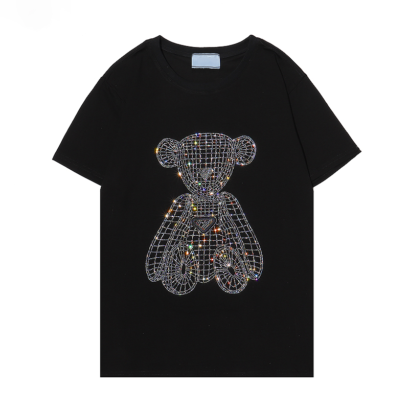 Mens T Shirt 100% Cotton Stick drill bear Plus Size Soft Women T-Shirts Black Man Summer Cool Top Short Sleeve High Quality White
Mens T Shirt 100% Cotton Stick drill bear Plus Size Soft Women T-Shirts Black Man Summer Cool Top Short Sleeve High Quality White