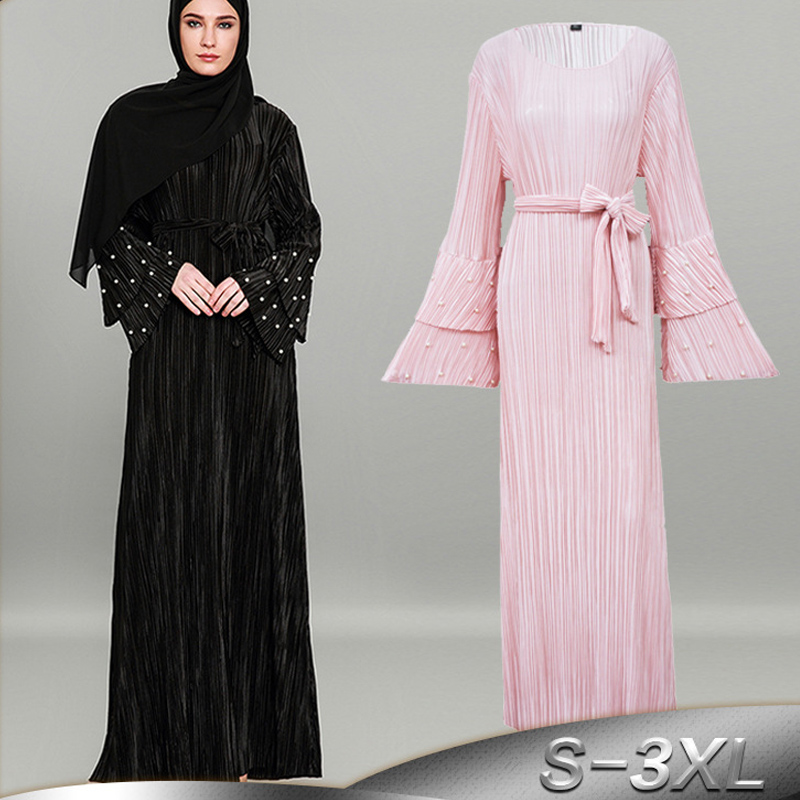 Plus Size Vestido Longo 2021 Autumn Winter Abaya Dubai Muslim Dresses For Women Long Pleated Beading Bodycon Maxi Dress Robe
Plus Size Vestido Longo 2021 Autumn Winter Abaya Dubai Muslim Dresses For Women Long Pleated Beading Bodycon Maxi Dress Robe