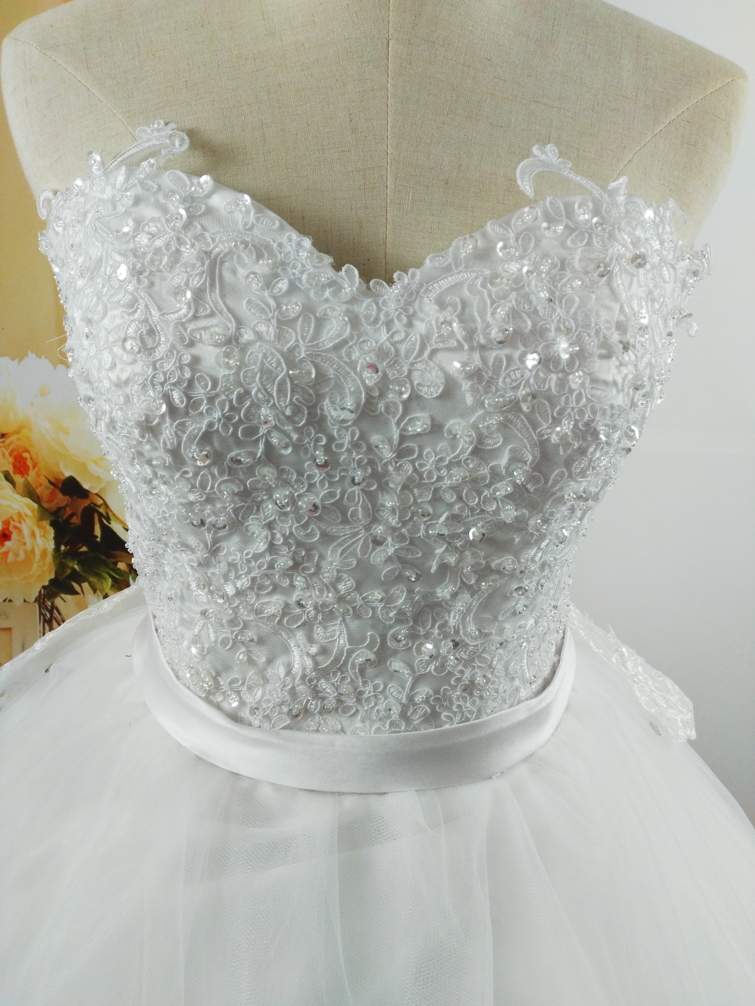 ZJ9008 High Quality Sequins Strapless Fashion White Ivory Brides Dresses Wedding Dress Bride Floor Length plus size maxi formal 2-26W