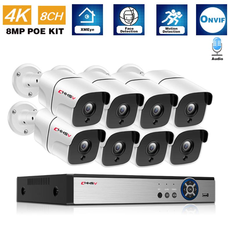 Wireless Camera Kits H.265 8ch POE CCTV Security System Kit 4K 16CH Outdoor Waterproof Audio Night Vision IP Vedio Surveillance
Wireless Camera Kits H.265 8ch POE CCTV Security System Kit 4K 16CH Outdoor Waterproof Audio Night Vision IP Vedio Surveillance