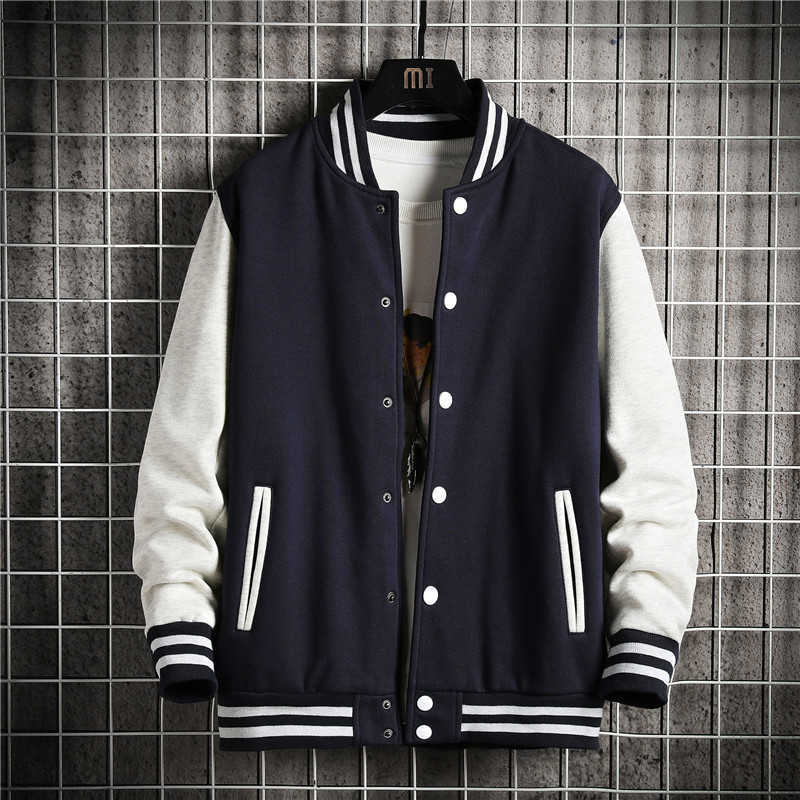 KOLMAKOV Arrival Korean Men's 50% Cotton Bomber Jackets Men Streetwear Jacket Patchwork Cardigan Coat Male 4 Color M-5XL 210819