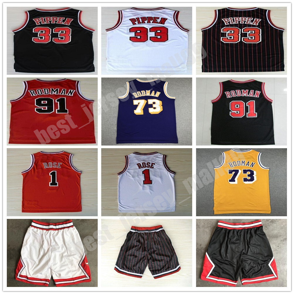 Stitched Mens Sports Shirts Embroidery 1# Derrick Rose Jersey Red The Worm 91# Dennis Rodman White Black 33# Scottie Pippen, Black;red
Stitched Mens Sports Shirts Embroidery 1# Derrick Rose Jersey Red The Worm 91# Dennis Rodman White Black 33# Scottie Pippen, Black;red