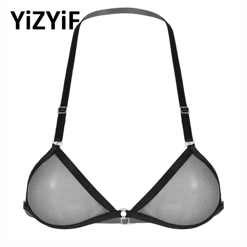 Bras Womens Sexy Lingerie Bra Top See Through Sheer Mesh Triangle Bralette Wire-free Unlined Exotic Halter Underwear, Red;black
Bras Womens Sexy Lingerie Bra Top See Through Sheer Mesh Triangle Bralette Wire-free Unlined Exotic Halter Underwear, Red;black