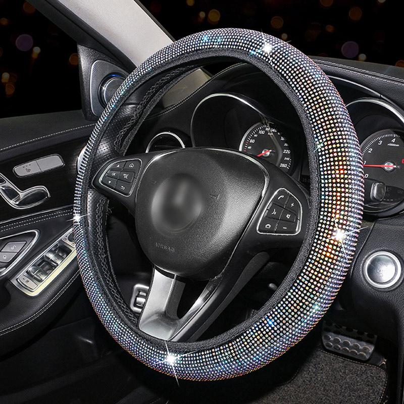Steering Wheel Covers Rhinestone Crystal Car Handle Cover Auto Interior Without Rubber Ring Women Accessories
Steering Wheel Covers Rhinestone Crystal Car Handle Cover Auto Interior Without Rubber Ring Women Accessories