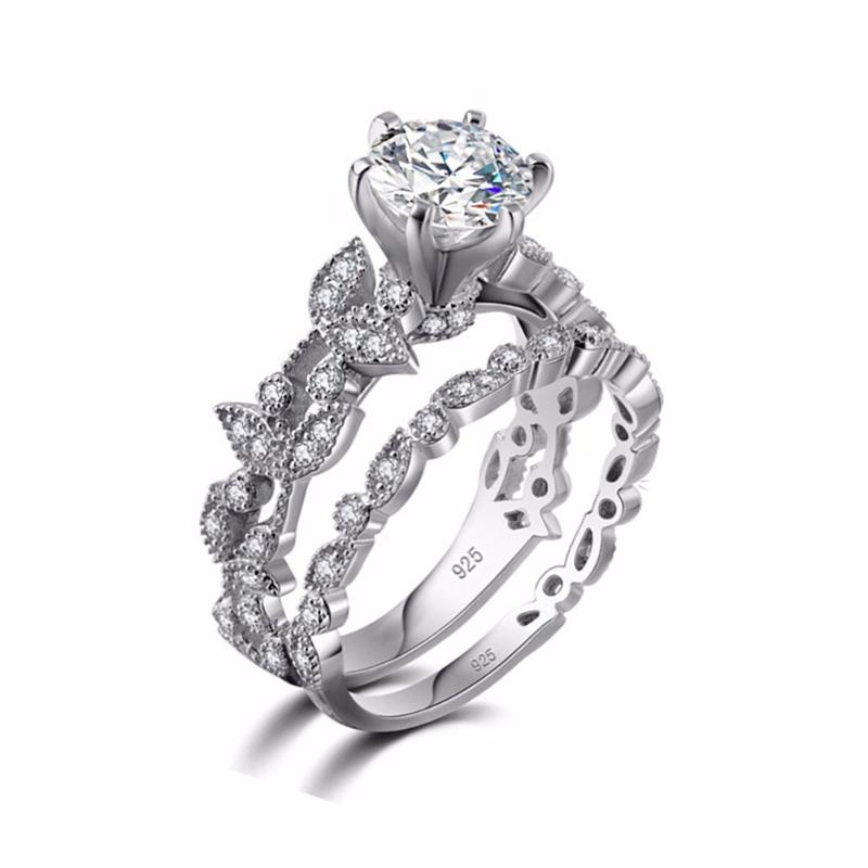 Cluster Rings Tree Leaves Engagement Two-piece Zircon Ring Elegant Temperament Female Valentine's Day Fashion Gift
Cluster Rings Tree Leaves Engagement Two-piece Zircon Ring Elegant Temperament Female Valentine's Day Fashion Gift