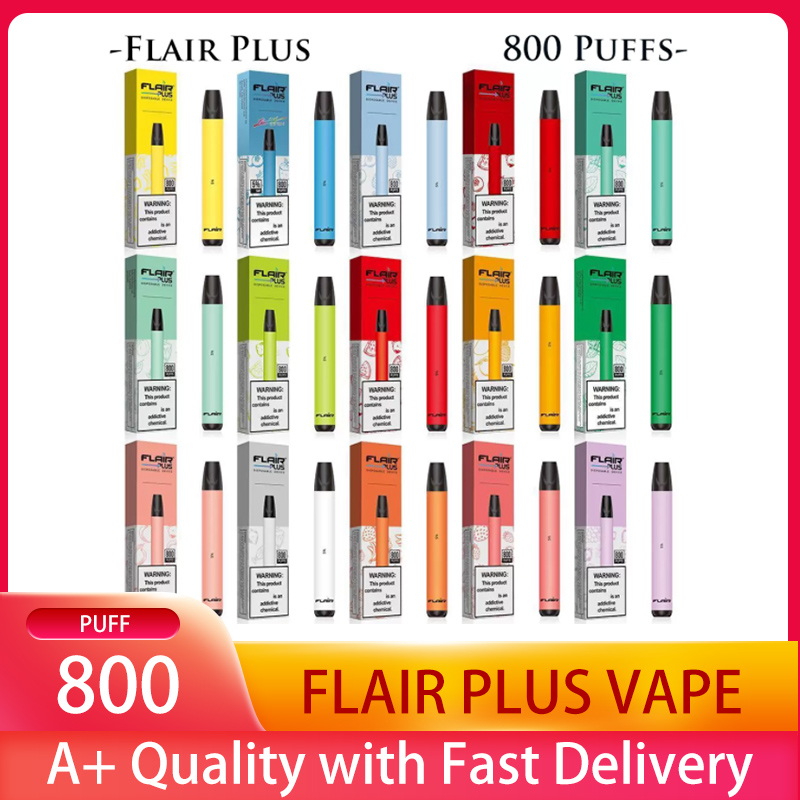 Flair Plus 800 Puffs Disposable E cigarettes Device Kit 550mAh Battery 3.5ml Pre-filled Cartridge Pod Stick Vape Pen Vs Puff Bar Bang XXL Max
Flair Plus 800 Puffs Disposable E cigarettes Device Kit 550mAh Battery 3.5ml Pre-filled Cartridge Pod Stick Vape Pen Vs Puff Bar Bang XXL Max