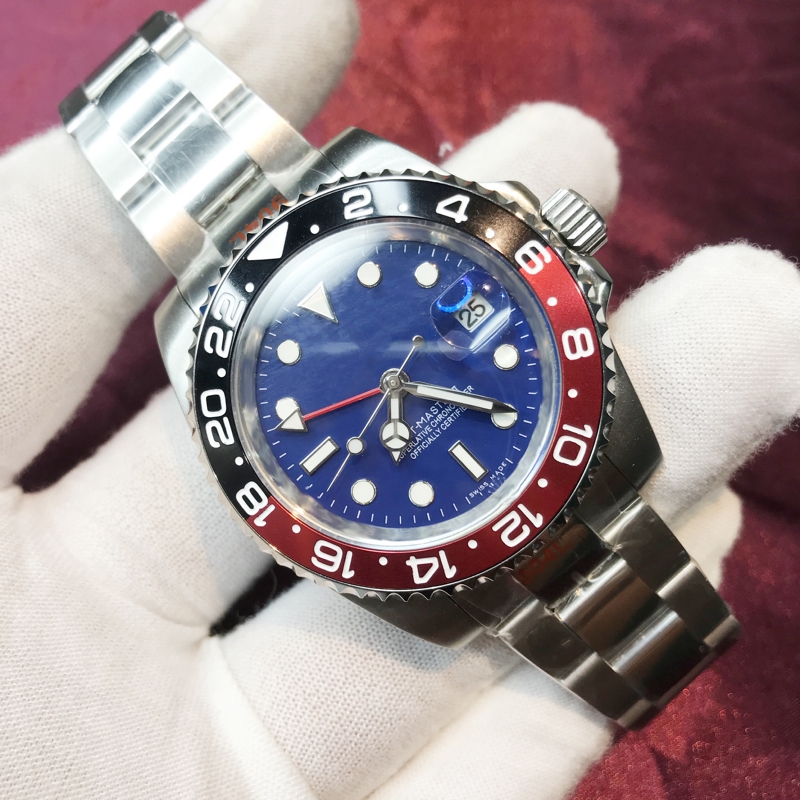 Men Watches 2813 black and red Ceramic bezel sapphire glass 904L stainless steel Luminous Mechanical waterproof wristwatches, Slivery;brown
Men Watches 2813 black and red Ceramic bezel sapphire glass 904L stainless steel Luminous Mechanical waterproof wristwatches, Slivery;brown
