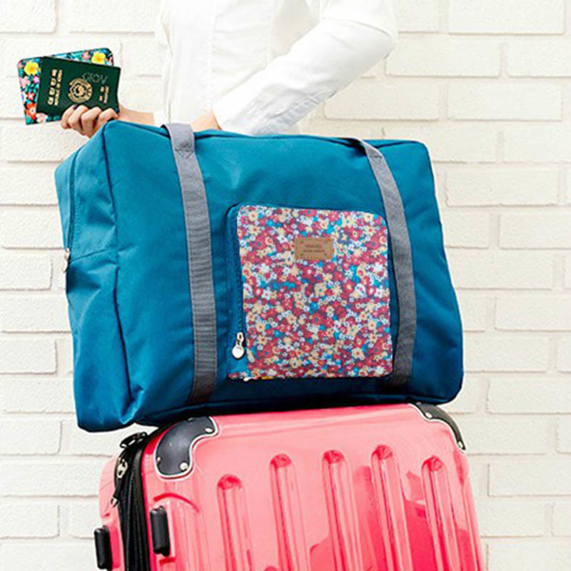 1pcs Waterproof High-capacity Women Supplies Travel Package Foldable Home Storage Luggage Bag Single-shoulder