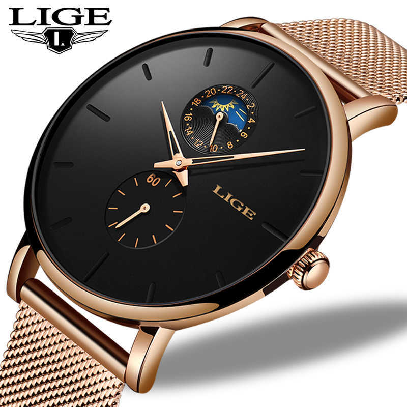 LIGE Top Brand Luxury Watch For Womens Fashion Ladies Casual es Steel Waterproof Quartz Wrist Gift Clock Montre Femme 210616, Red
LIGE Top Brand Luxury Watch For Womens Fashion Ladies Casual es Steel Waterproof Quartz Wrist Gift Clock Montre Femme 210616, Red