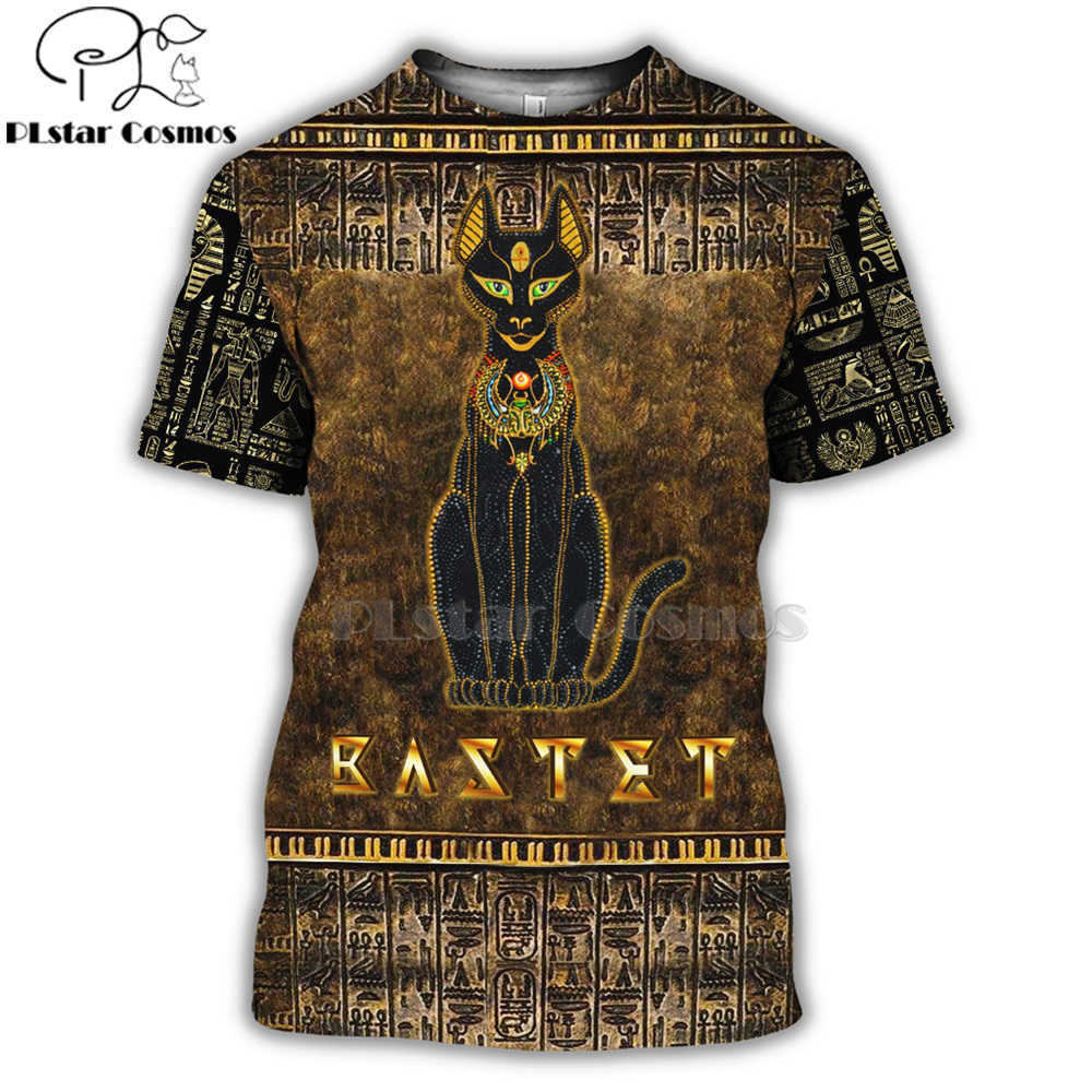 All Printed Mysterious retro ancient Horus Egypt totem 3d t shirts tshirt tees summer funny Harajuku short sleeve streetwear-1 210629