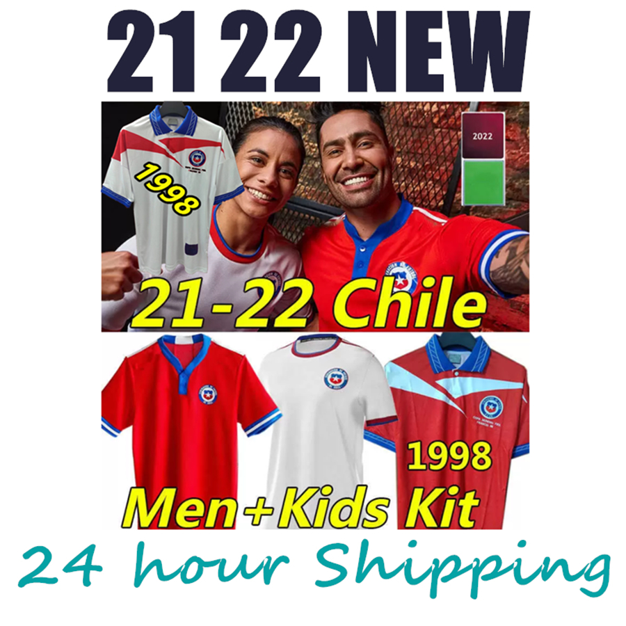 21 22 Chile Soccer Jerseys chilean kids kit 2021 2022 Vidal Alexis Sanchez Felipe Mora Erick Pulgar 1998 Retro men t-shirt #11 SALAS Zamorano adult set, 1998 home
21 22 Chile Soccer Jerseys chilean kids kit 2021 2022 Vidal Alexis Sanchez Felipe Mora Erick Pulgar 1998 Retro men t-shirt #11 SALAS Zamorano adult set, 1998 home