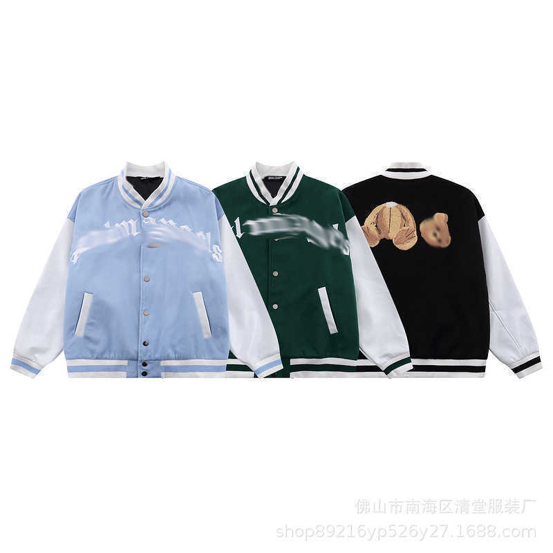 PA palm towel embroidered SLP Angel Baseball Jacket jacket angels beheaded bear men women autumn and winter black{category}, Sky blue
PA palm towel embroidered SLP Angel Baseball Jacket jacket angels beheaded bear men women autumn and winter black{category}, Sky blue