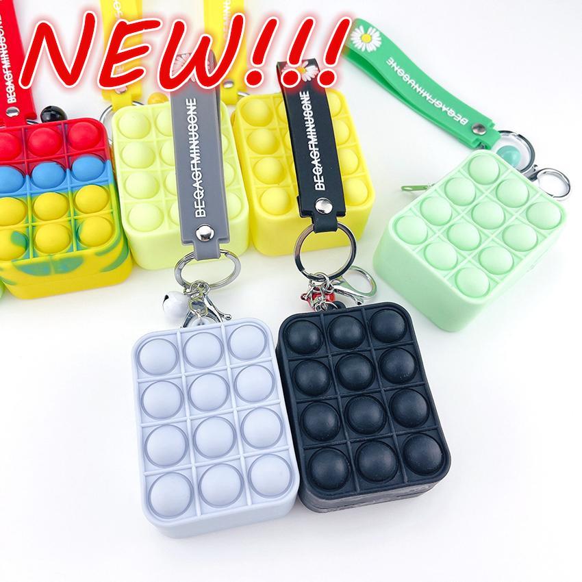 Fidget Toys Keychain Sensory Fashion Makeup Coin Purse Keyring Push Bubble Rainbow Anti Stress Educational Decompression Toy
Fidget Toys Keychain Sensory Fashion Makeup Coin Purse Keyring Push Bubble Rainbow Anti Stress Educational Decompression Toy