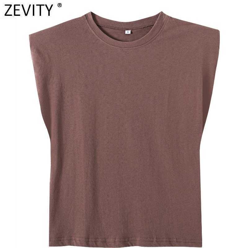 Zevity Summer Women Candy Colors Shoulder Pads Casual Vest T Shirt Female Basic Solid Sleeveless Chic Loose Tops T690 210603, Xqj t678hui
Zevity Summer Women Candy Colors Shoulder Pads Casual Vest T Shirt Female Basic Solid Sleeveless Chic Loose Tops T690 210603, Xqj t678hui