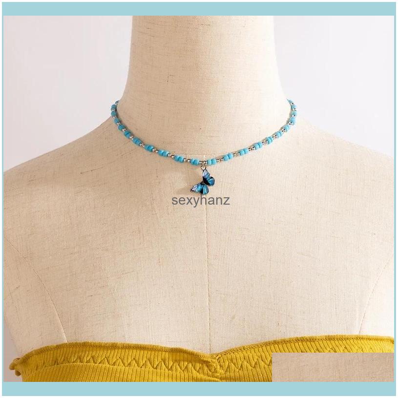 Pendant Necklaces & Pendants Edgy Butterfly Necklace For Women Colorf Beaded Clavicle Chain Choker Handmade Wedding Jewelry Aessories Collar
Pendant Necklaces & Pendants Edgy Butterfly Necklace For Women Colorf Beaded Clavicle Chain Choker Handmade Wedding Jewelry Aessories Collar