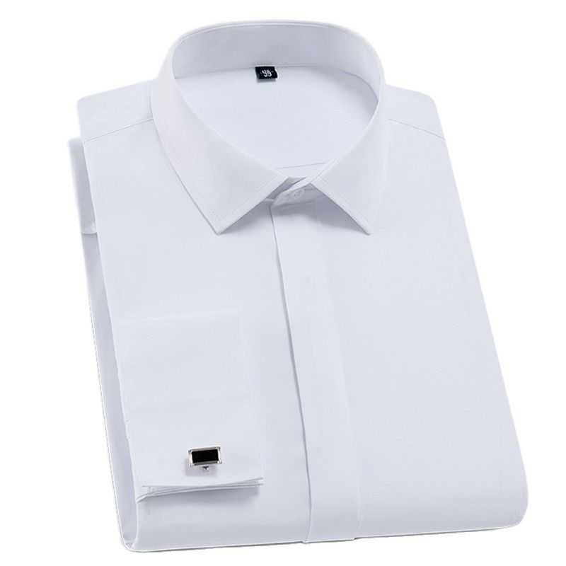 Quality French Cufflinks covered button turndown collar long sleeve solid plain business men slim fit non-iron dress shirts 210629, 5-539
Quality French Cufflinks covered button turndown collar long sleeve solid plain business men slim fit non-iron dress shirts 210629, 5-539